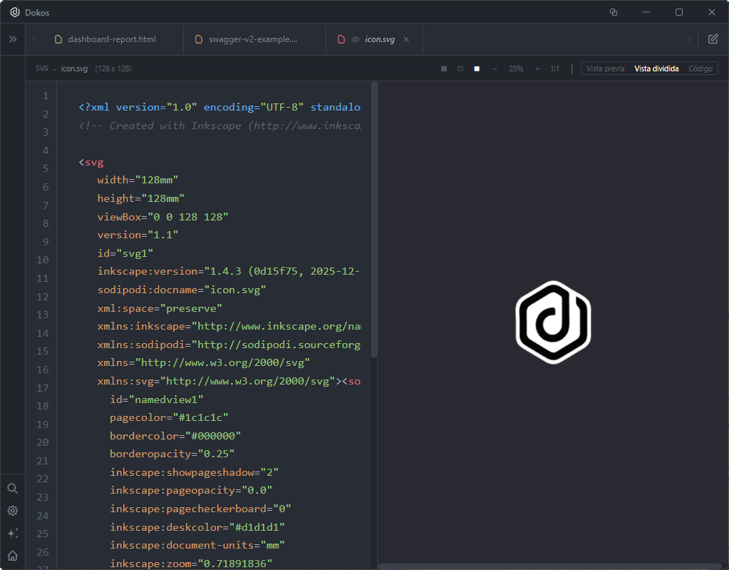Dokos — SVG Preview