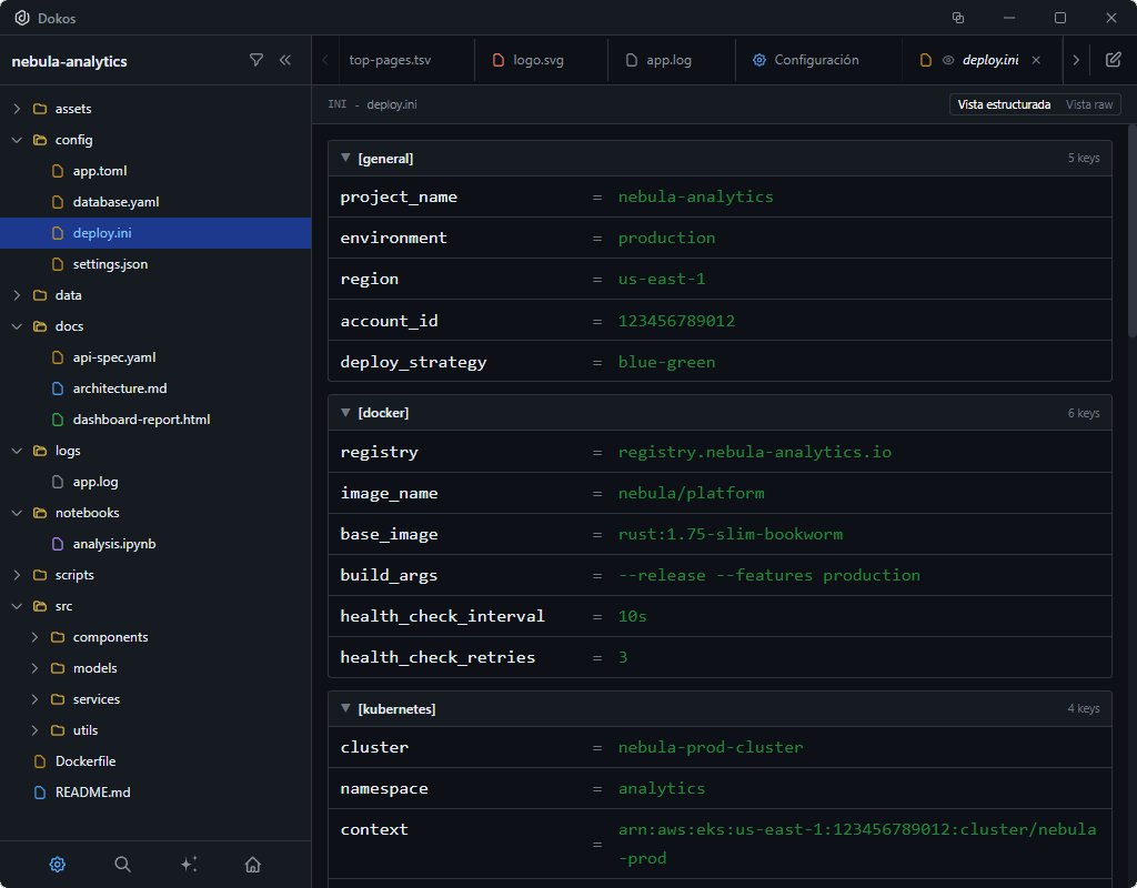 Dokos — Config Inspector
