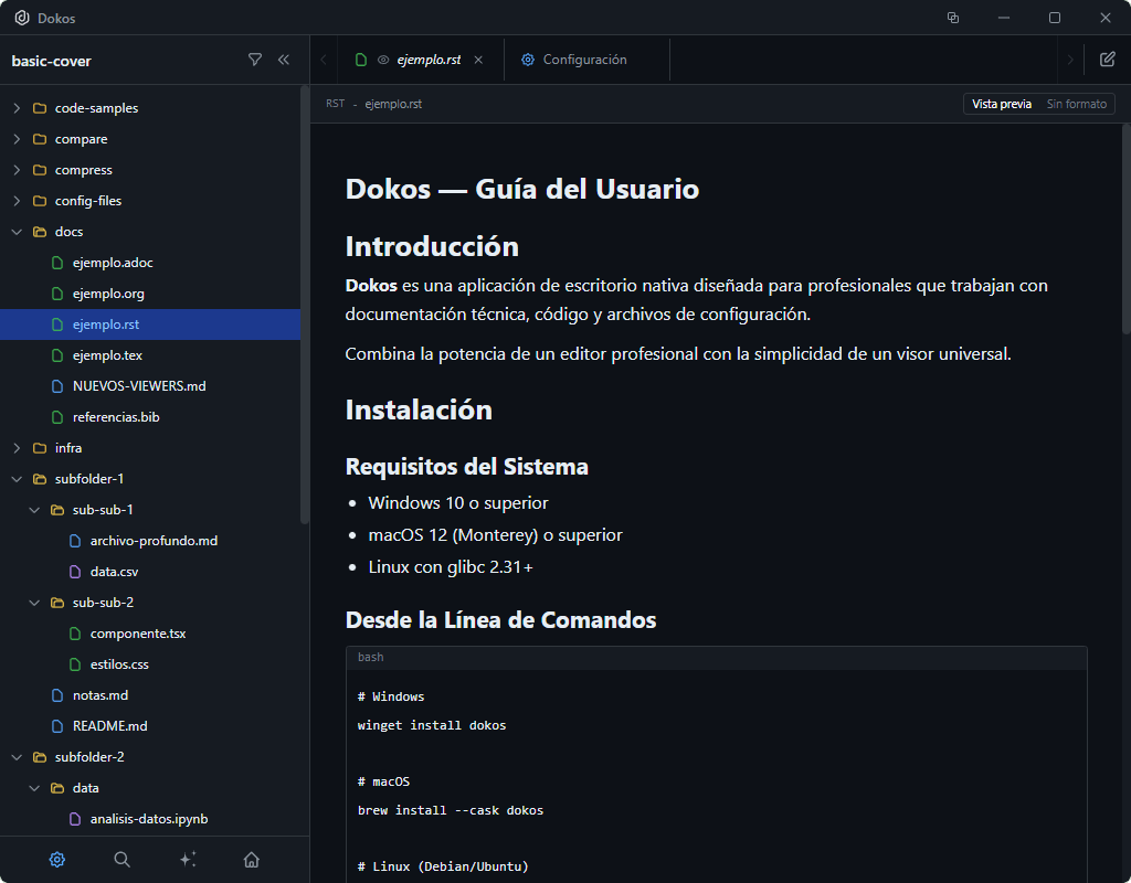 reStructuredText preview